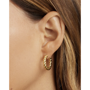 classic gold hoop earring