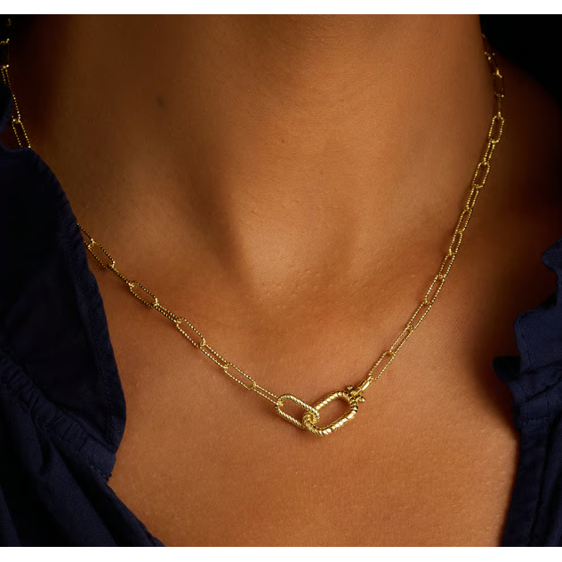 gorjana Crew Link Necklace - Gold