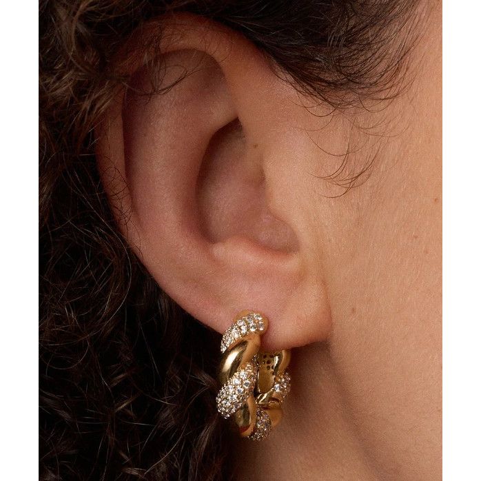 gorjana Crew Shimmer Hoops