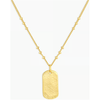 gorjana Griffin Dog Tag Necklace - Gold