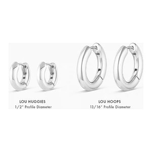gorjana Lou Hoops - Silver