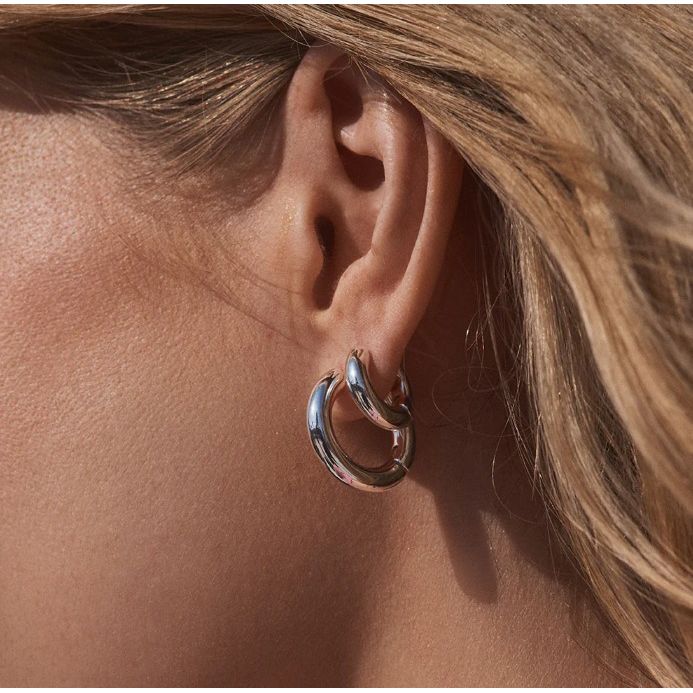 gorjana Lou Huggies - Silver