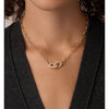gorjana Lou Shimmer Interlocking Necklace