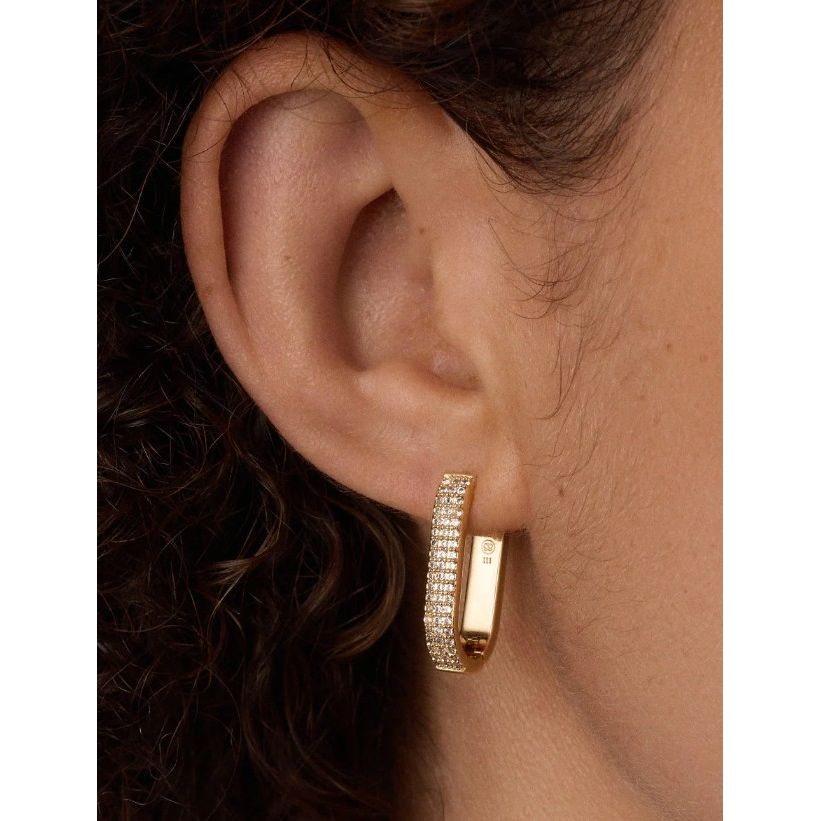 gorjana Parker Shimmer Huggies - Gold