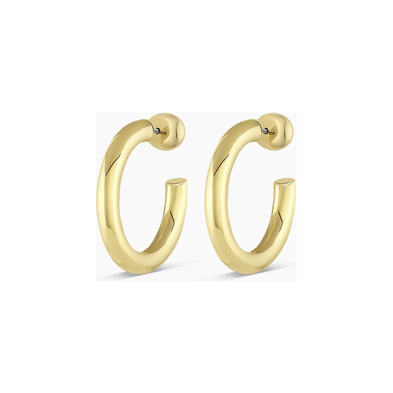 gold hoop earrings