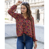 Grace and Lace Autumn Eve Chiffon Top