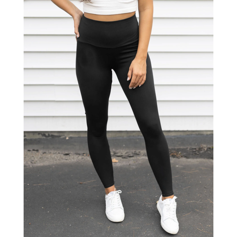 Mocha High Waisted Yoga Pants Workout Leggings with 3 Pockets Squat Proof |  eBay