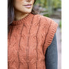 Grace and Lace Cabled Knit Sweater Vest - Cider