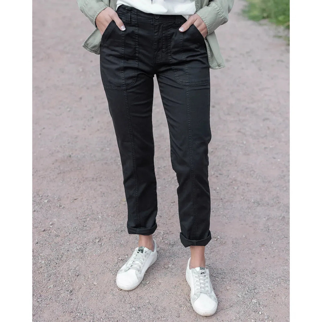 Grace and Lace Camper Cargo Pants - Black