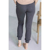 Grace and Lace Essential Ribbed Jogger Pants - Charcoal