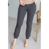 Grace and Lace Essential Ribbed Jogger Pants - Charcoal