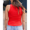 Grace and Lace High Neck Brami Tank - Cardinal Red