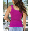 Grace and Lace Hip Length Brami Tank - Washed Fuchsia