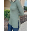Grace and Lace Long Sleeve Tunic Tee - Olive