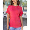Grace and Lace Mineral Washed Raglan Tee - Pink