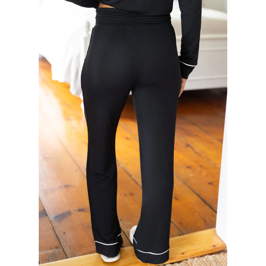 Grace and Lace Modal Pajama Pants - Black
