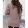 Grace and Lace Ribbed Knit Cardigan - Latte