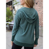 Grace and Lace Slouchy Hooded Tunic - Cape Bay