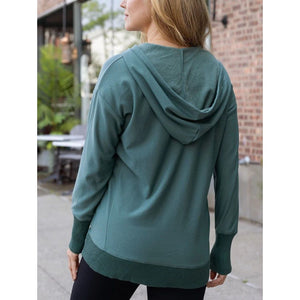 Grace and Lace Slouchy Hooded Tunic - Cape Bay