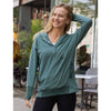 Grace and Lace Slouchy Hooded Tunic - Cape Bay