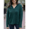 Grace and Lace So Soft Knit Sweater Hoodie - Deep Green