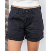 Grace and Lace Soft Cargo Shorts - Black
