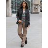 Grace and Lace Sueded Twill Cargo Pants - Caribou