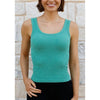 Grace and Lace Brami Tank - Waist Length - Heathered Green