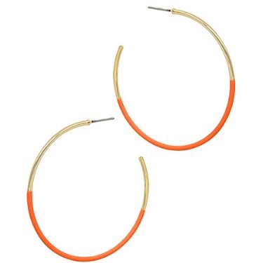 Half Color Coated Hoops - Orange