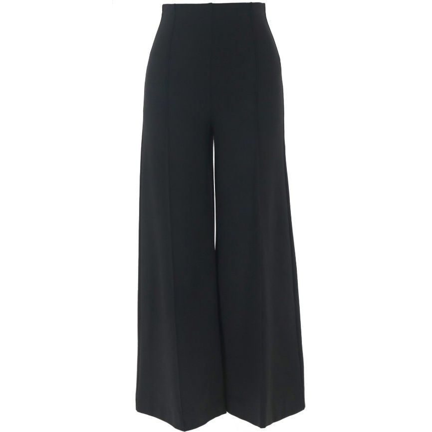Jenn High Rise Ponte Flared Pants - Black