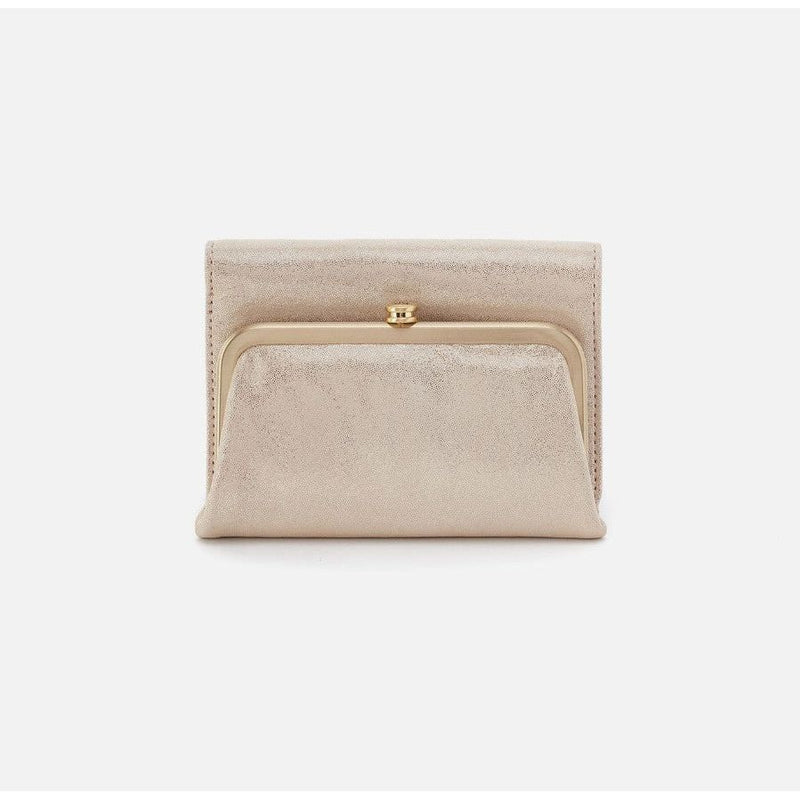 Hobo Robin Compact Wallet - Sand Shimmer