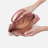 Hobo Sable Crossbody Polished Leather - Rose