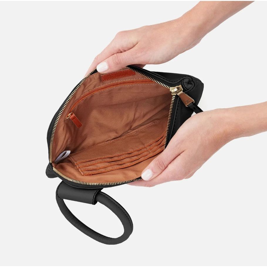 Hobo Fern Messenger Crossbody - Black