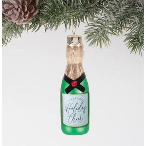 Holiday Cheer Champagne Glass Ornament