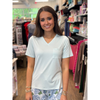 Highlands V-Neck Pocket Sleep Tee - Ice