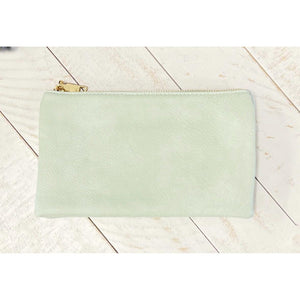 Riley Seafoam Green Crossbody Wristlet