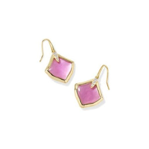 KENDRA SCOTT JOELLE DROP EARRINGS GOLD AZALEA ILLUSION
