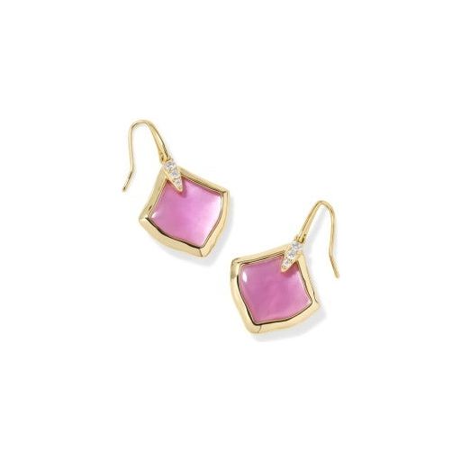 KENDRA SCOTT JOELLE DROP EARRINGS GOLD AZALEA ILLUSION