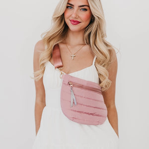 Jolie Puffer Belt Bag - Pink