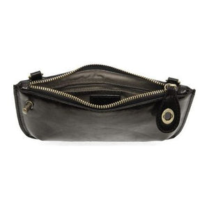 Joy Crossbody Wristlet - Liquid Metal Black