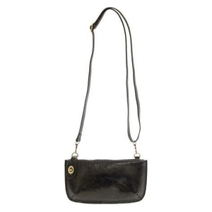 Joy Crossbody Wristlet - Liquid Metal Black