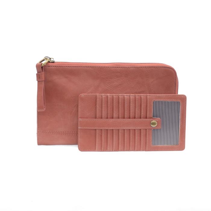 Karina Convertible Wristlet & Wallet - Clay Pink