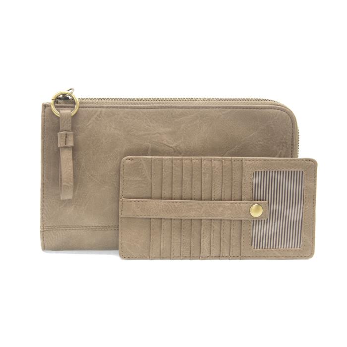 Karina Convertible Wristlet & Wallet - Shiitake