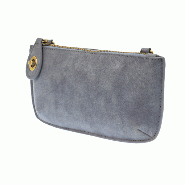 Joy Crossbody Wristlet - Dusty Blue Lux