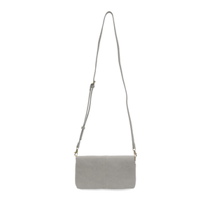 Everly Organizer Flap Crossbody - Light Grey