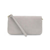 Everly Organizer Flap Crossbody - Light Grey