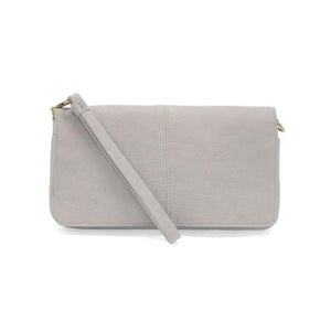 Everly Organizer Flap Crossbody - Light Grey