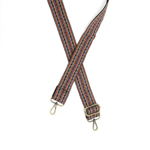 1.5" Multi Intertwined Stripe Guitar Strap