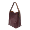 Roanoke Classic Hobo Handbag - Blackberry/Coffee