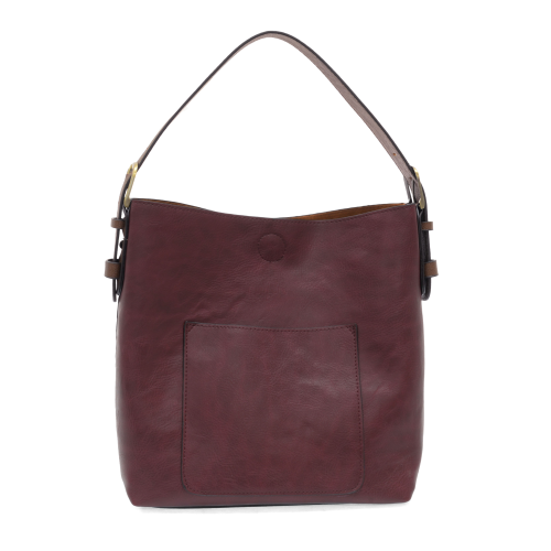 Roanoke Classic Hobo Handbag - Blackberry/Coffee